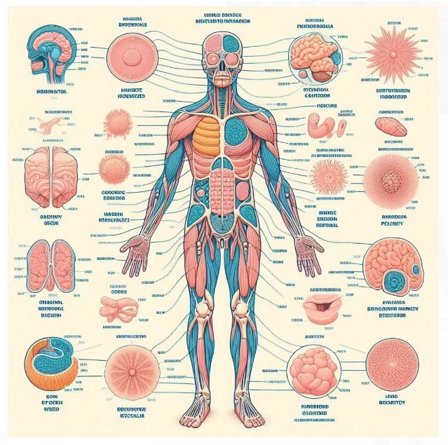 Internal organization of human body.